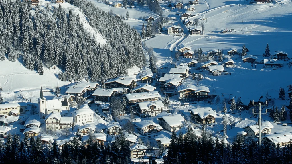 Filzmoos village under the snow, a fairy-tale land offering peace and beauty in the unique nature of the Alps